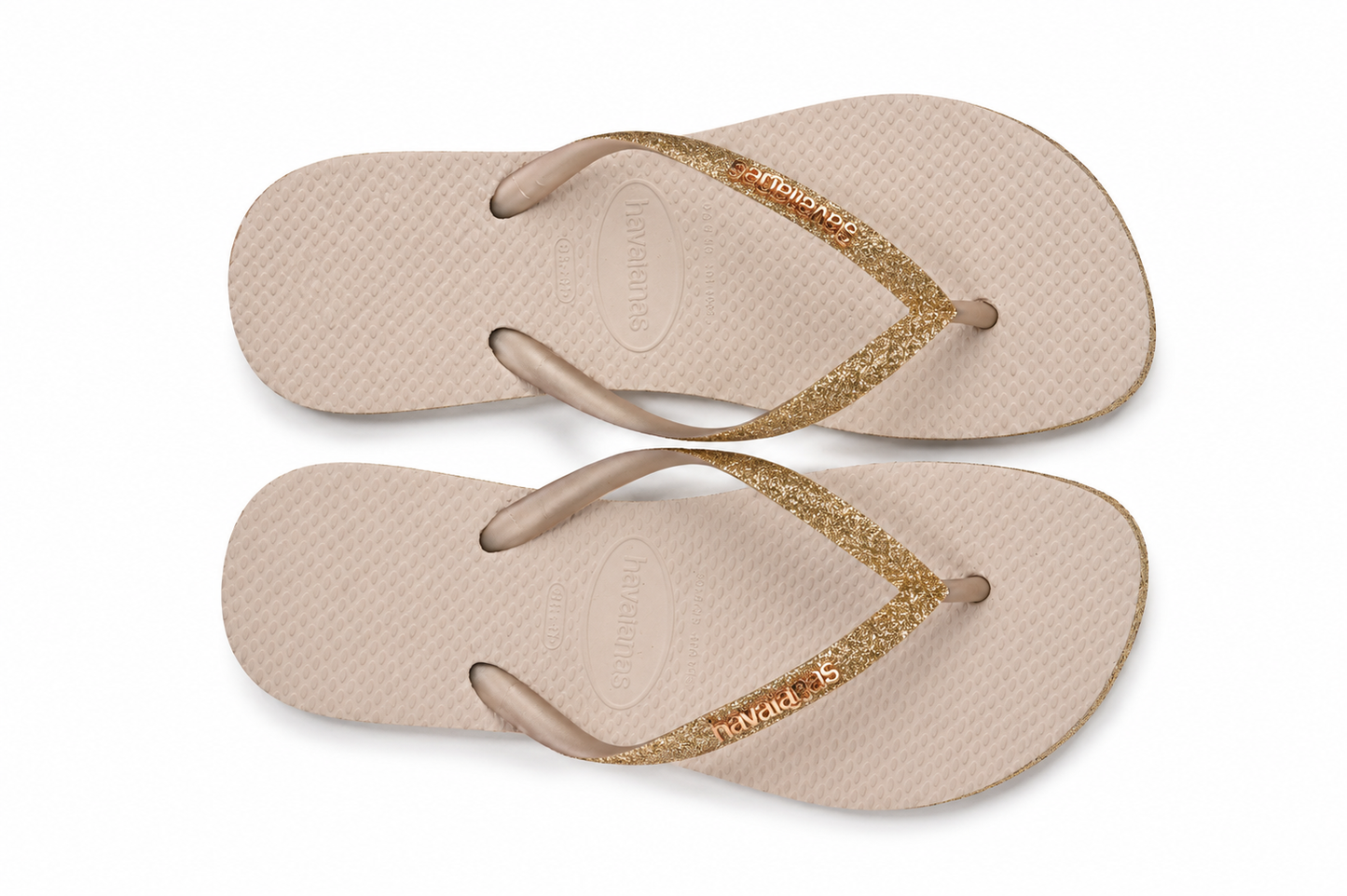 havaianas slipper beige/gold