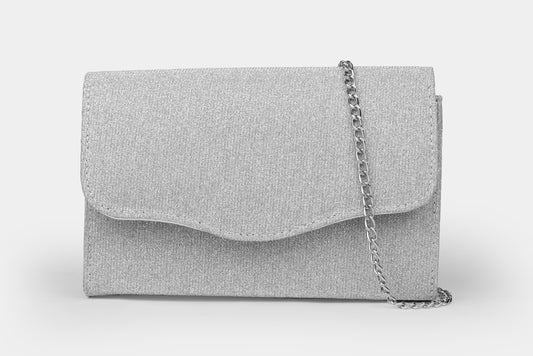 Clutch Silver Sparkle