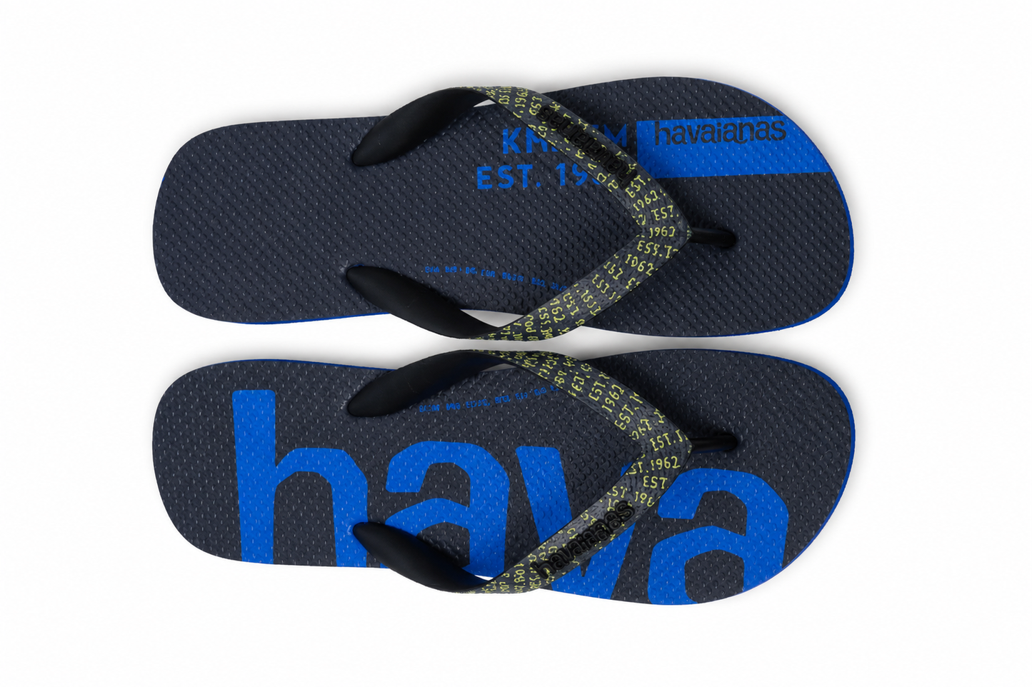 havaianas slipper black/blue