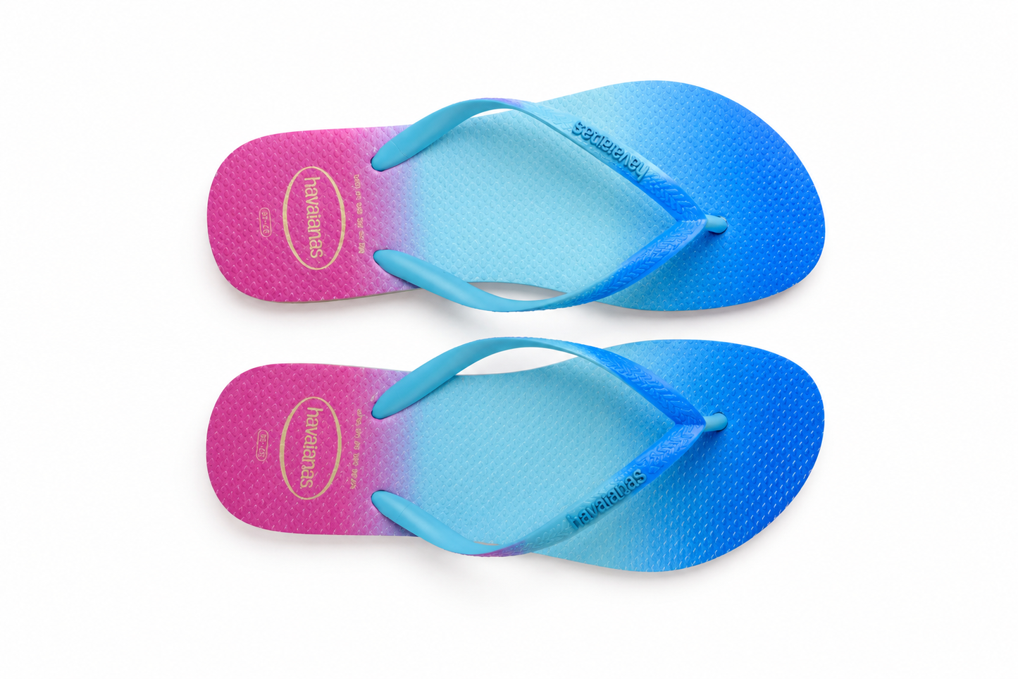 havaianas slipper blue/pink