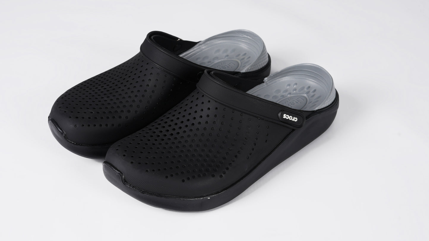 men crocs black/gray