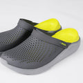 men crocs gray/green